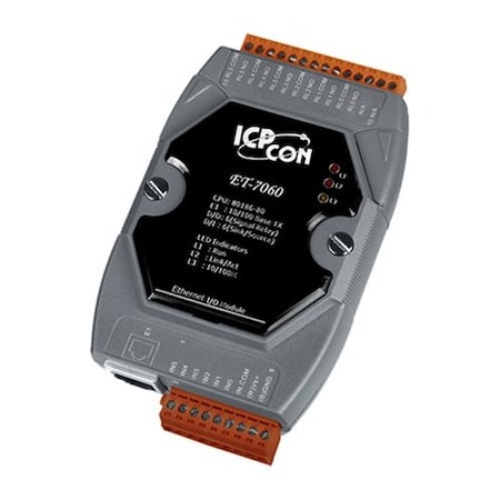 Icp Das 6 points of Power Relay Output and 6 points of Isolated Digital Input ET-7060